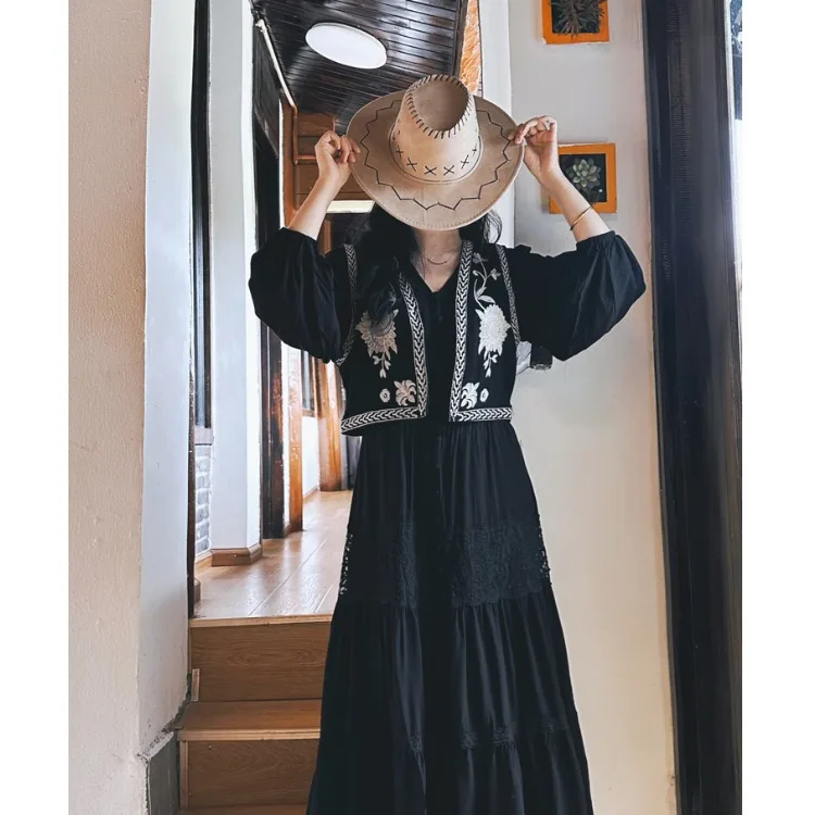 Синьцзян путешествия экзотический этнический Sle ретро цветочная вышивка