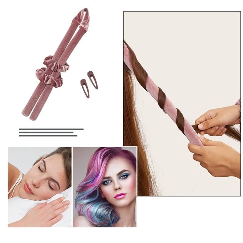 RXJC Мягкие плюшевые безнагревательные бигуди DIY Инструменты для укладки волос