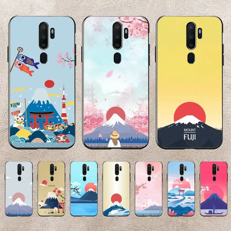 

Japanese Style Art Fuji Mountain Phone Case For Redmi 9A 8A 6A Note 9 8 10 11S 8T Pro K20 K30 K40 Pro PocoF3 Note11 5G Case