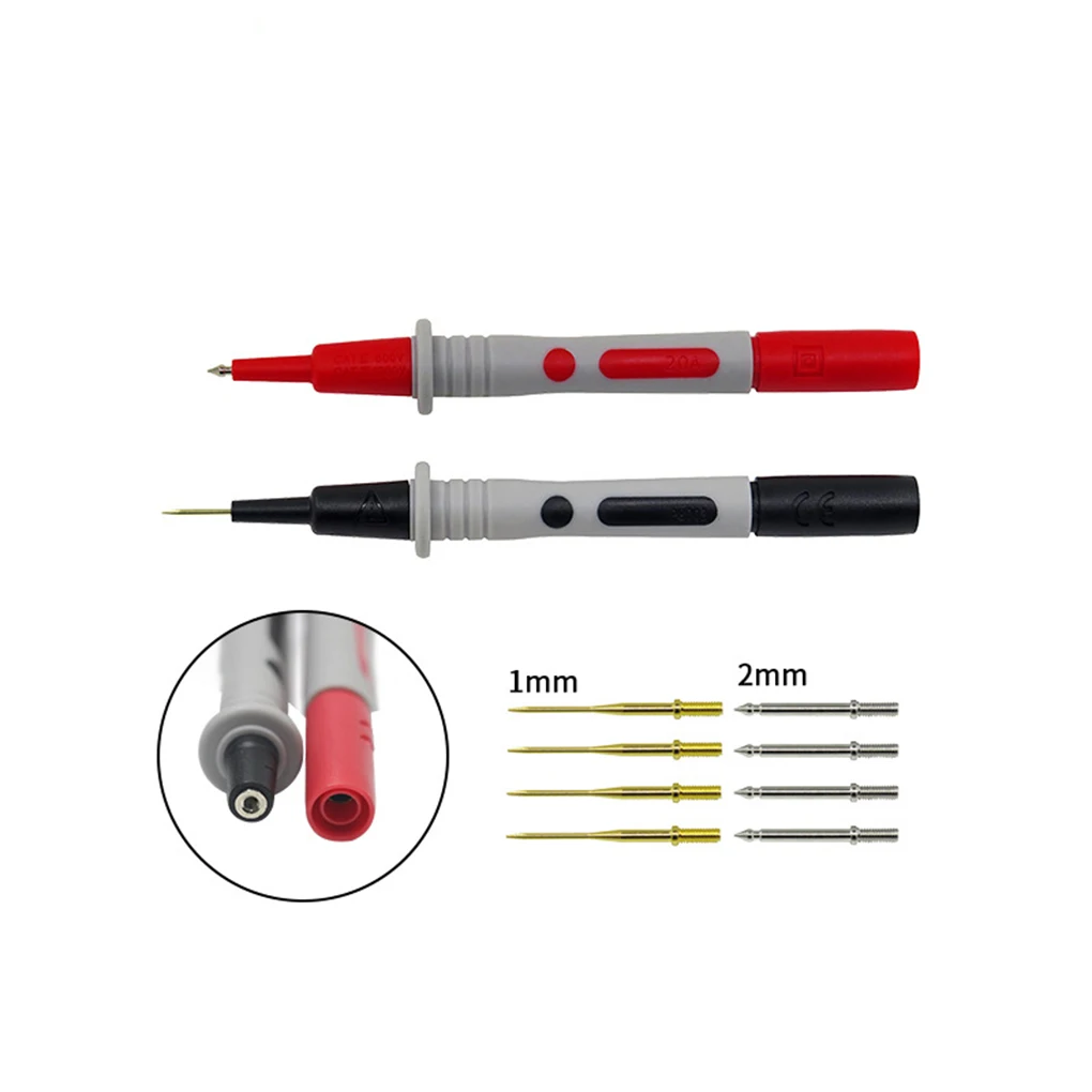 

Multimeter Probe 4mm Replaceable Text Probes Repairing Flexible Comfortable Handle Texting Needle Electronic Work