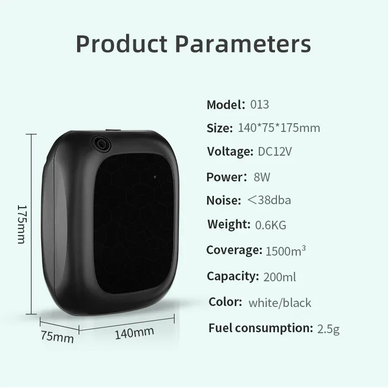 Аромадиффузор NAMSTE 1500м³ для дома и отелей, Bluetooth, для эфирных масел, освежитель воздуха, умное управление, 5 режимов таймера, объем 200 мл (art.: 3920d91c1c30f) - 3920d91c1c30f