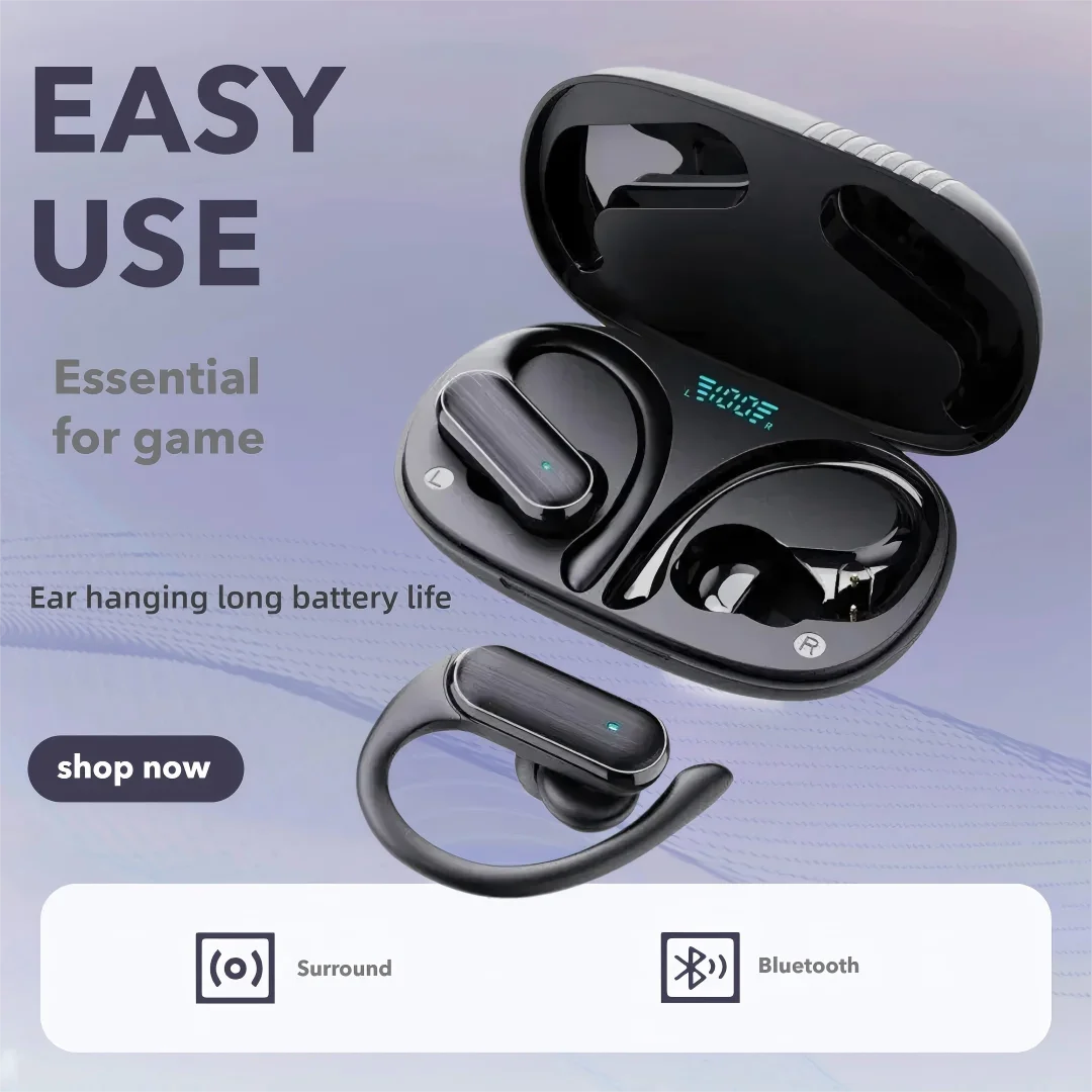 Фото Оригинальные беспроводные Bluetooth-наушники A520, Hi-Fi, высококачественные наушники с слуховыми аппаратами, водонепроницаемые спортивные наушники для бега, игры №2