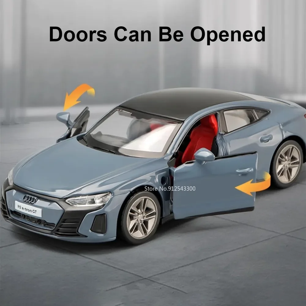 Модель автомобиля из сплава CCA 1/36 Audi RS E-Tron GT игрушка Литые металлические 2 двери