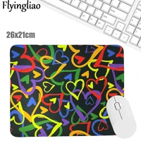 pushpin color love heart creative office keyboard pad kawaii laptop mouse mat anti slip desk mats custom desk pad