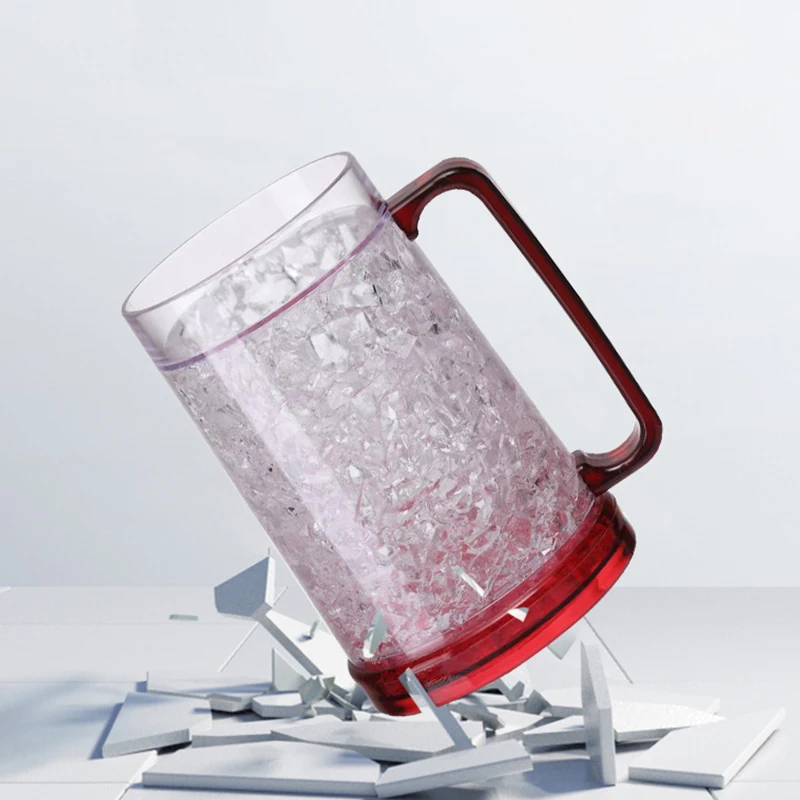 Двойная настенная гелевая замороженная морозильная камера искусственная пивная