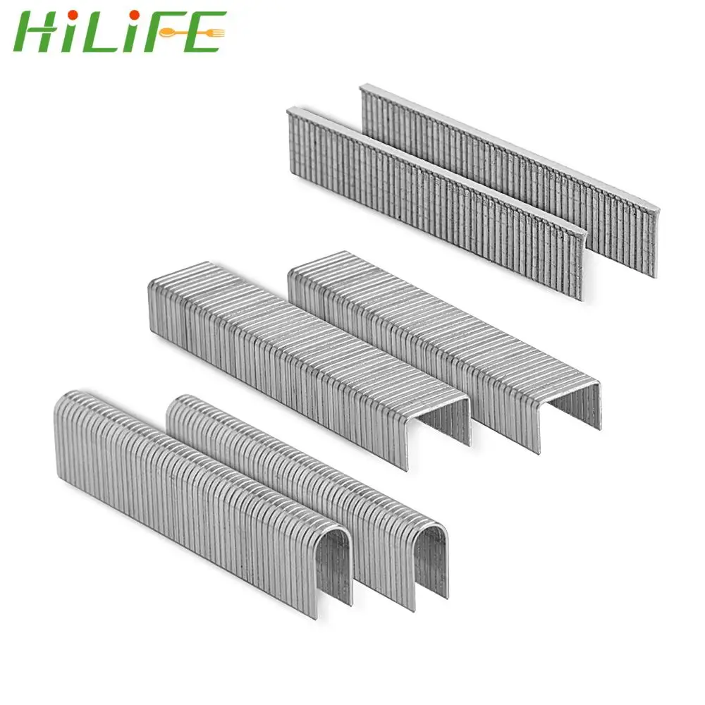 

HILIFE Floor Doors And Windows Staple Gun Furniture Home Renovation Woodworking Nail U/ Door /T Shaped Manual nailing Staples