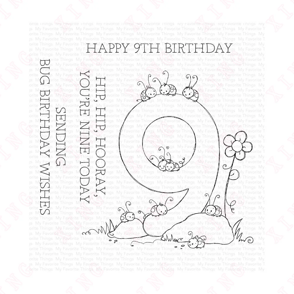 

2023 Clear Silicone Stamps New Arrival Scrapbook Paper Embossing Decorative Number Fun 9 Template Craft Handmade Album Card Mold