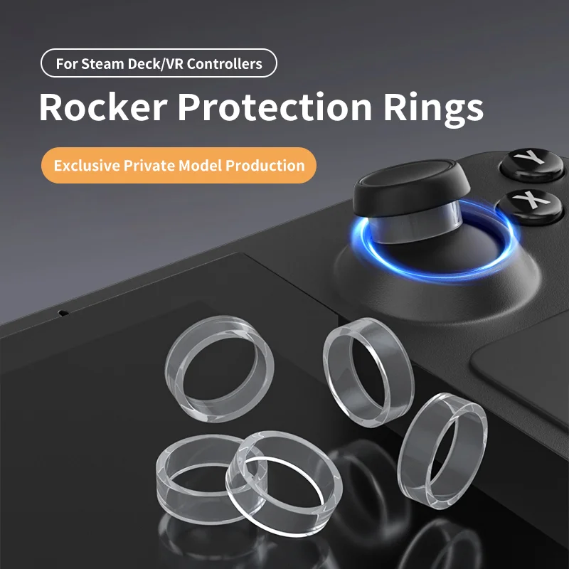 

Rubber Joystick Cover for Steam Deck/Quest2/Pico4 Wear Resisting Protect Joystick Silicone Ring for PS5 VR2/Meta Pro
