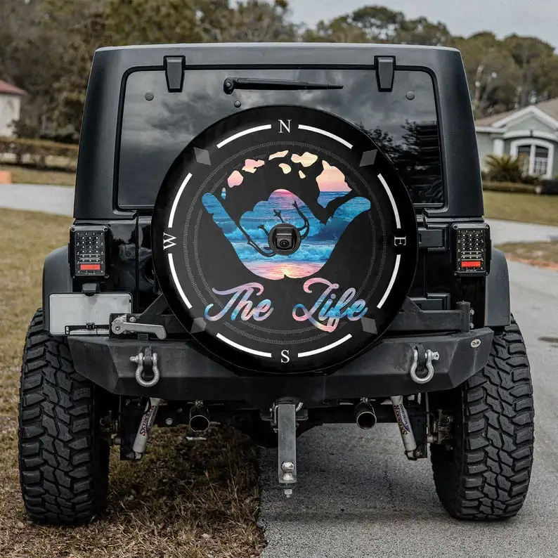 

Compass - The Life Trendy Tire Cover, Christmas Gift, Gift For Father, Personalized Spare Tire Cover, Gift For Car Lover