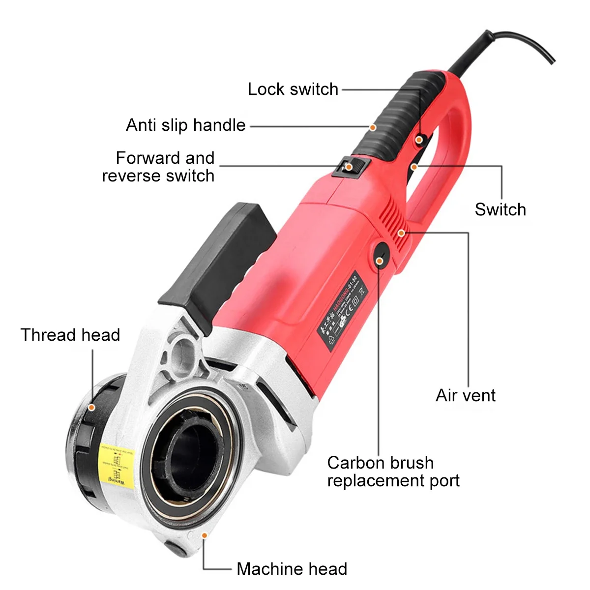 3-дюймовый 4-дюймовый резьбонарезной станок электрический трещотка для труб nt-50