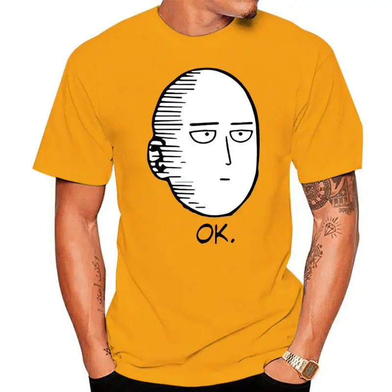 

One Punch Man Ok Saitama Oppai T Shirt Japanese Anime Manga Mens Clothing Big Tall Tee Shirt