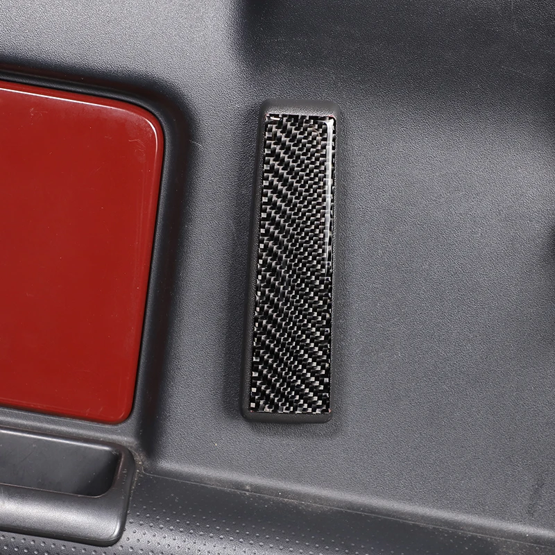 

For Toyota FJ Cruiser 2007-2021 Soft Carbon Fiber Car Rear Door Inner Handle Panel Cover Trim Sticker Car Accessories