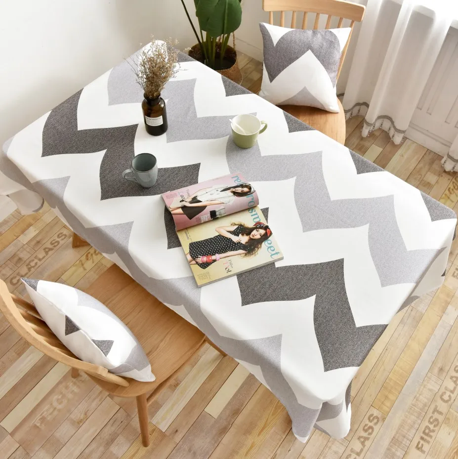 

Mantel Mesa minimalistyczny prostokątny wodoodporna tkanina Oxford obrus tekstylia domowe dekoracja kuchni obrus