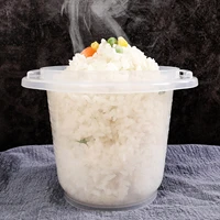 rice bowl microwave oven steamer meal food rice cooker grain cereal storage organizer box kitchen gadgets