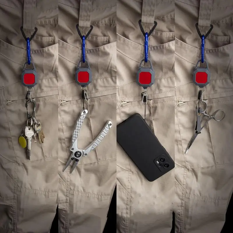 Ретрактор для ловли нахлыстом фиксирующий выдвижной прибор привязь рыбалки