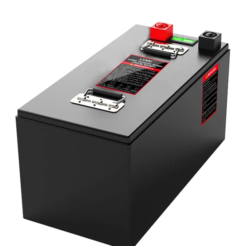 

New Class A Lithium Iron Phosphate Battery Pack Lithium Iron Phosphate Battery Built-in BMS Display 24V400AH Camper Golf Cart