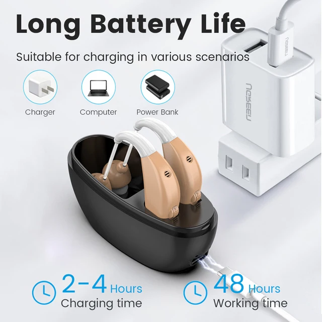 Portable Rechargeable Hearing Aid Sound Amplifier Magnetic Rechargeable Elderly Ear Hearing Aid For The Deaf 2