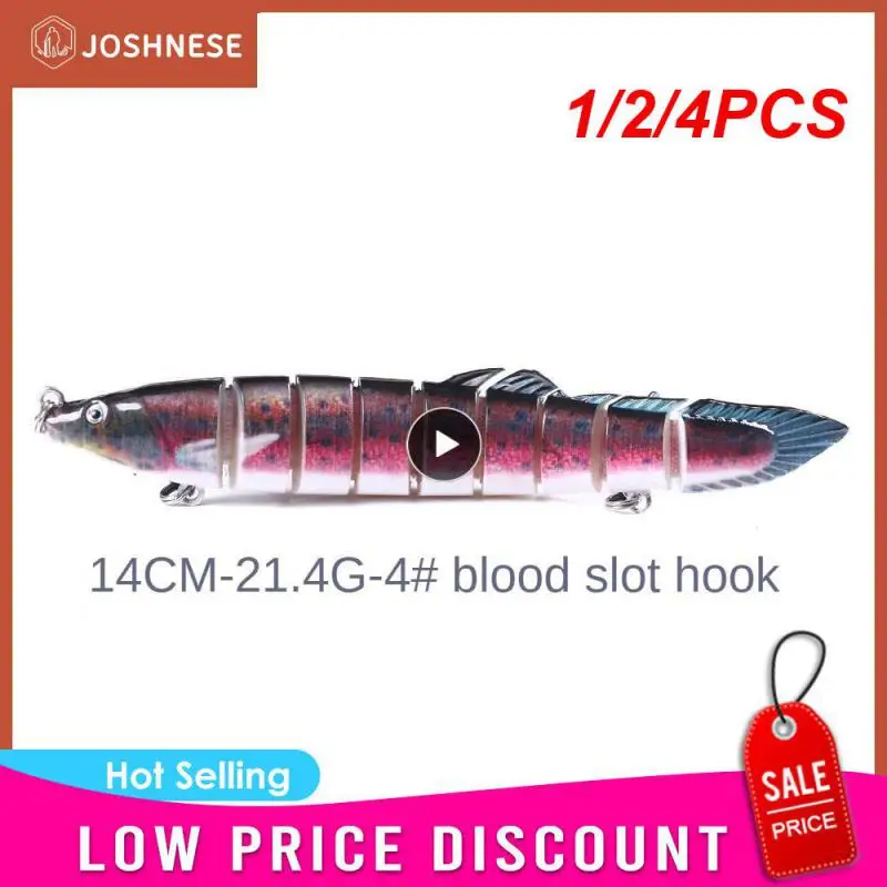 

1/2/4PCS Multi-Section Fishing Lure 20cm 67.5g Fishing Hard Bait Crankbait 4# Treble Hook Wobbler Bass Pike Artificial Swimbait