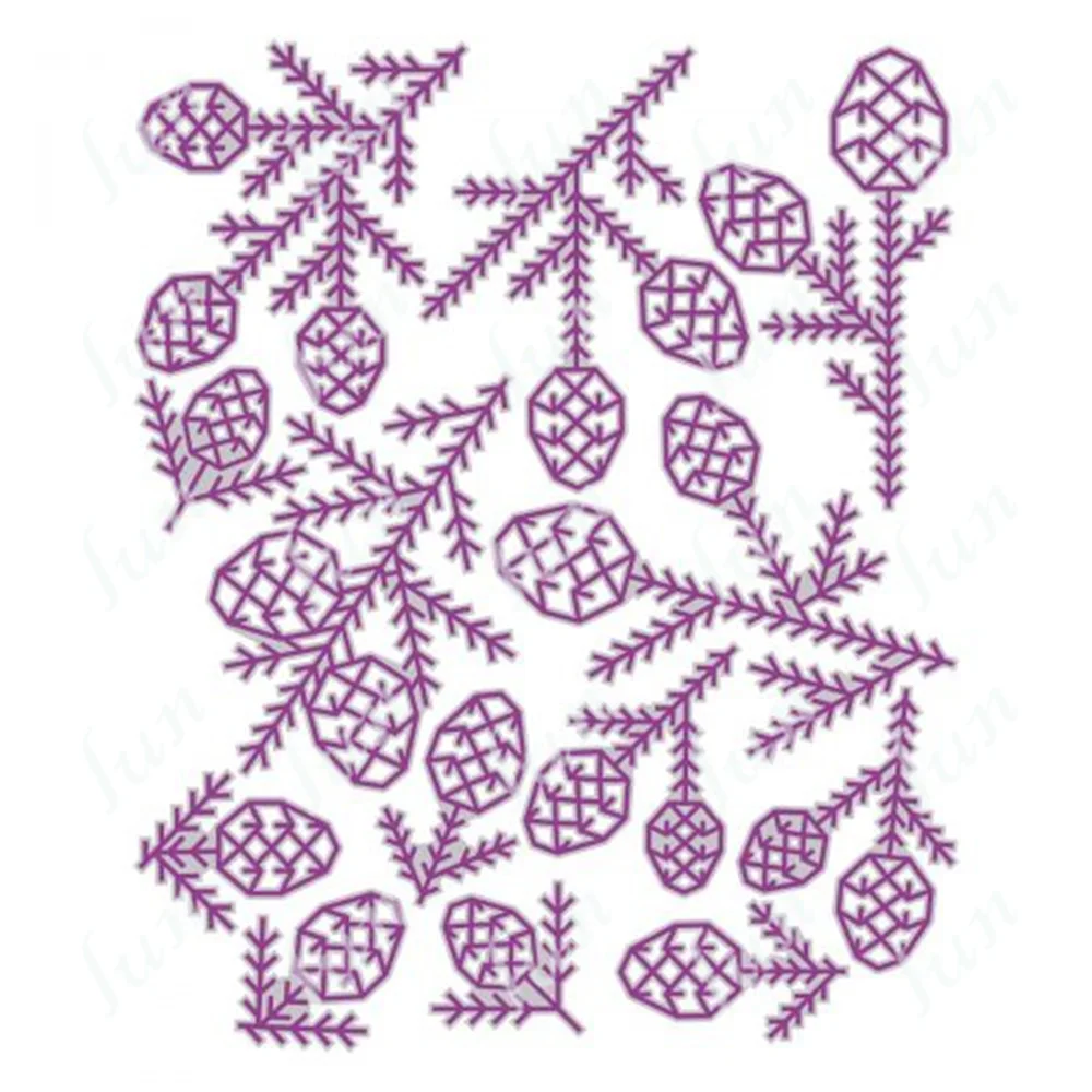 

Metal Cutting Dies for Diy Scrapbooking Crafts Pine Patterns Die Cut Stencils Maker Photo Album Template Handmade Decoration
