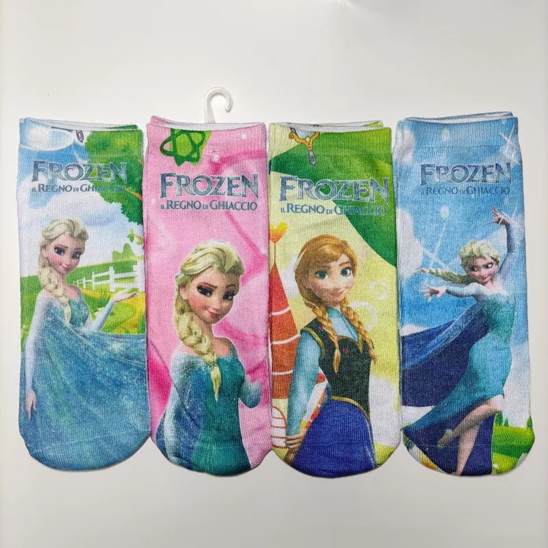 

Disney Cartoon Kids Socks Cars Mickey Mouse Cute Design Socks Elsa Sofia Princess Children Favorite Character Cotton Socks