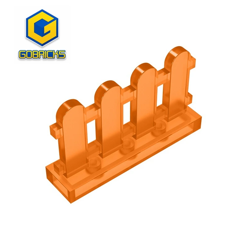 

MOC Set GDS-1177 Fence 1 x 4 x 2 Paled (Picket) compatible with lego 33303 children's toys Assembles Building Blocks Technical