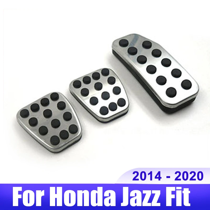 

For Honda Jazz Fit 2014 2015 2016 2017 2018 2019 2020 Car Accelerator Brake Clutch Pedals Cover Pads Stainless Steel Accessories