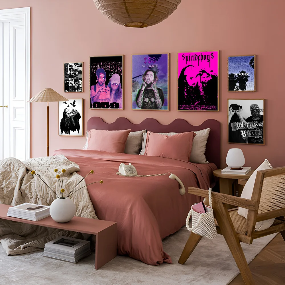 Певица S-Suicideboy аниме постеры липкие HD качественные настенные художественные