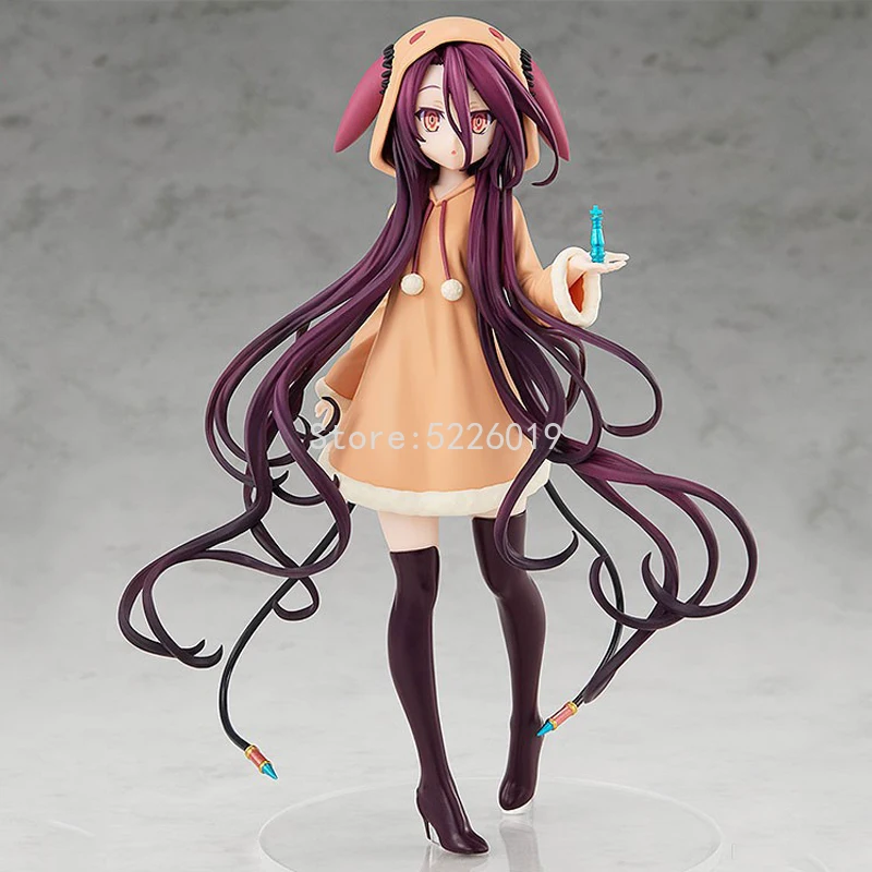 

18cm No Game No Life:Zero Anime Figure Schwi Jibril Action Figure No Game No Life Shuvi Dola Shiro Figurine Model Doll Gift
