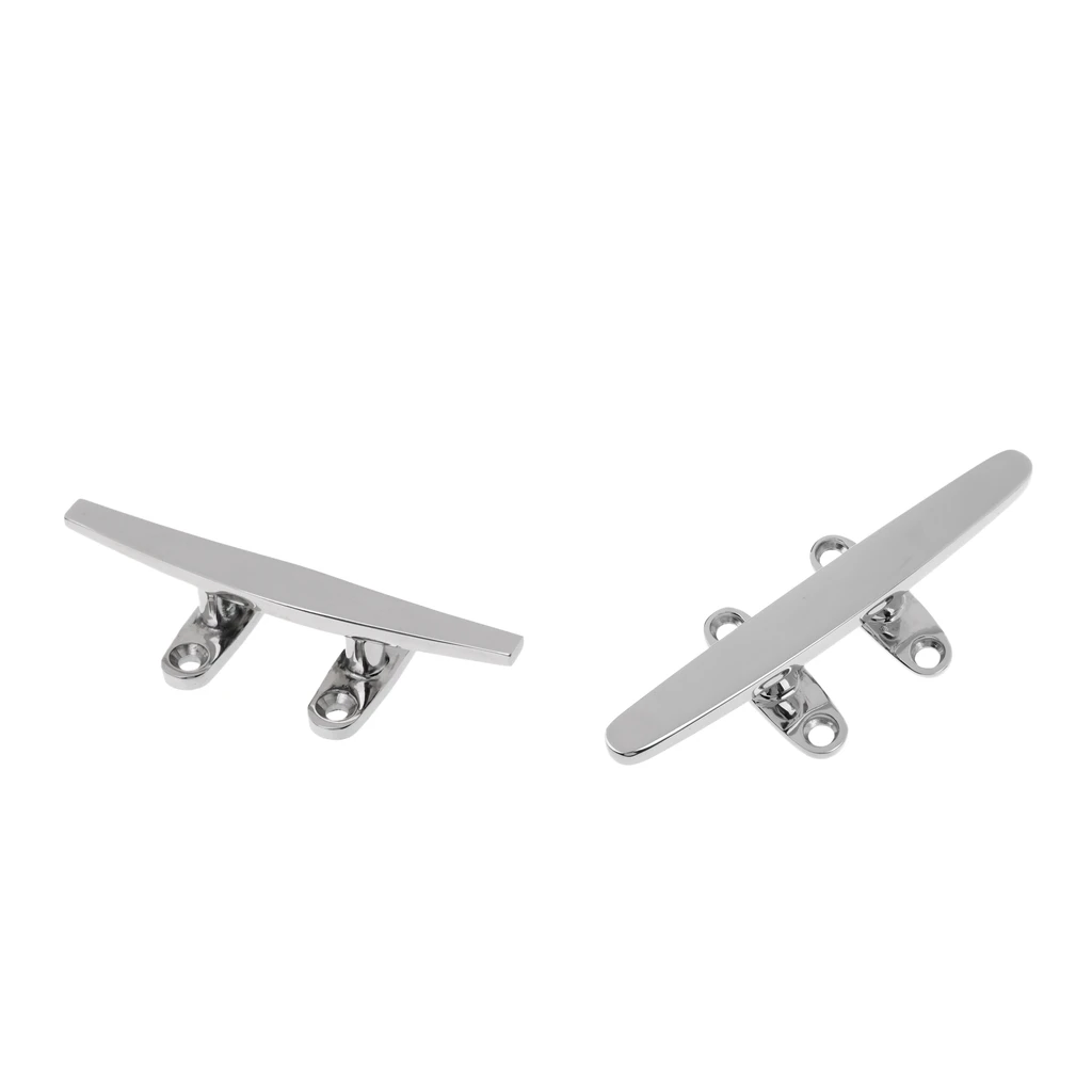 

2 Packs Marine 316 Stainless Steel Heavy Duty Hollow Base Boat Rope Cleat