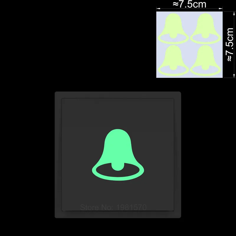 

Светящиеся наклейки NICELET для дверного звонка
