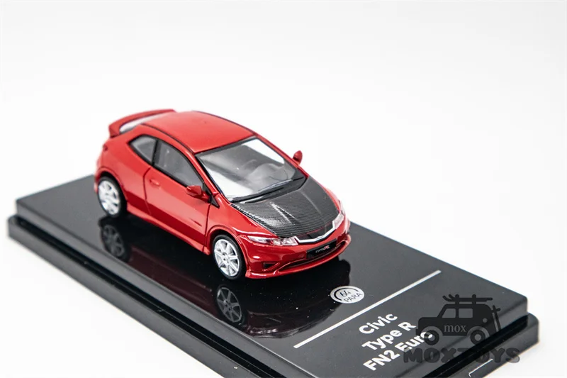 Модель автомобиля Para64 1:64 Civic FN2 Type R красная литая под давлением