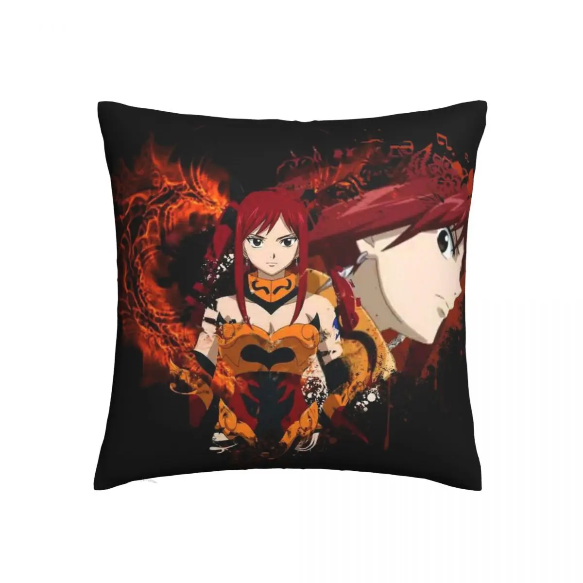 Anime Member Throw Pillow Case FAIRY TAIL Natsu Dragneel Anime Cushion Home Sofa Chair Print Decorative Hug Pillowcase