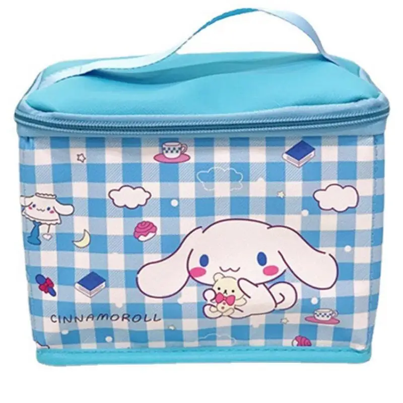 

Kawaii Sanrioed мультфильм Kuromi Cinnamoroll Hello Kitty коробка для хранения из искусственной кожи на молнии портативный косметический чехол для путешествий ...