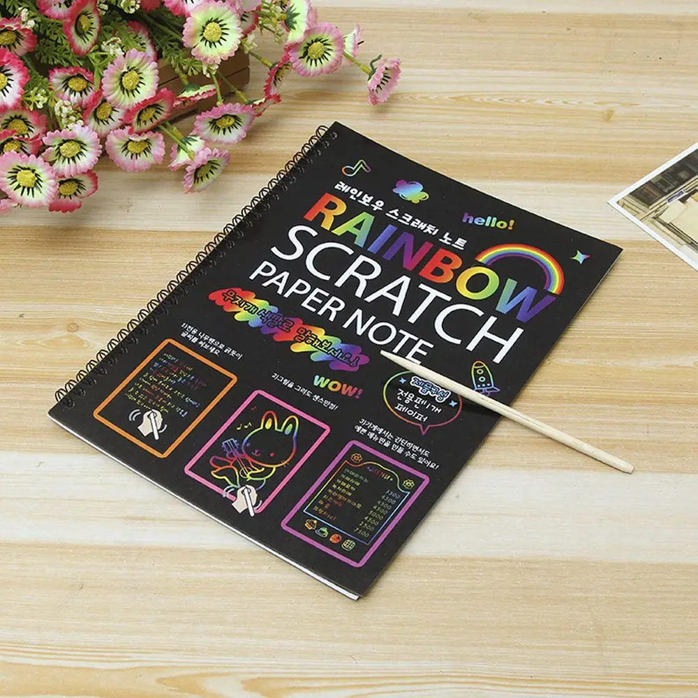 

Book Scraping Painting Educational Books Magic Scratch Art Painting Paper Early Learning Children Toys Scratch Paper