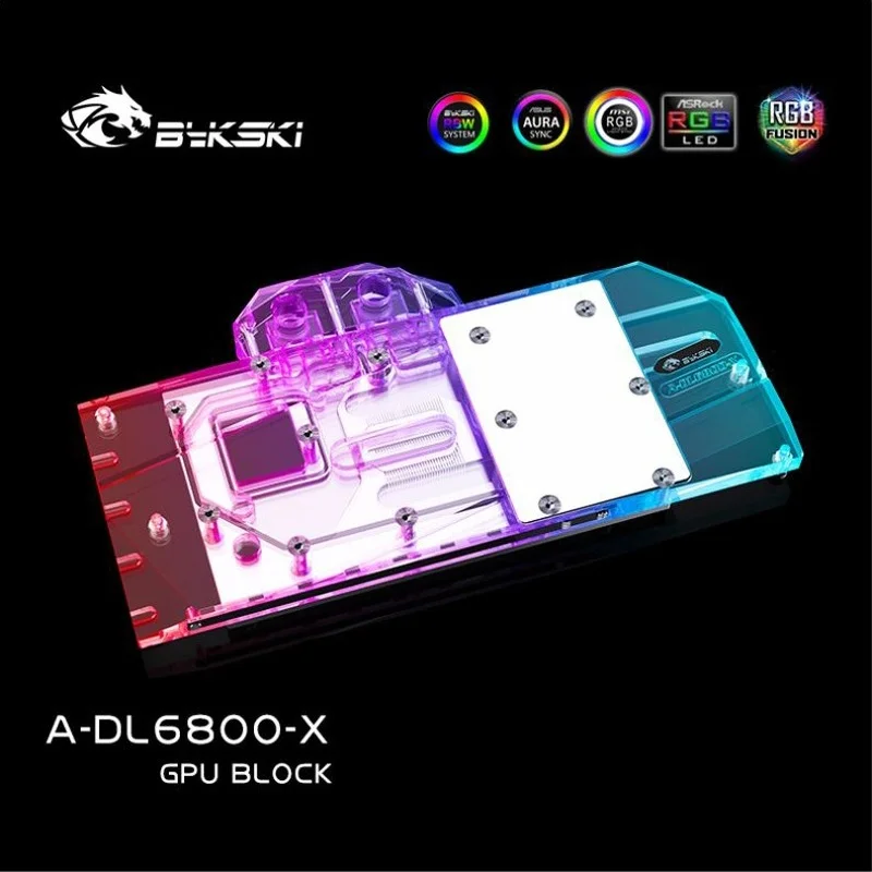 

Bykski A-DL6800-X, GPU Water Block For DATALAND Radeon RX 6800 Videos Card,VGA Cooler,Graphic Card Radiator,RGB 12V/5V ARGB