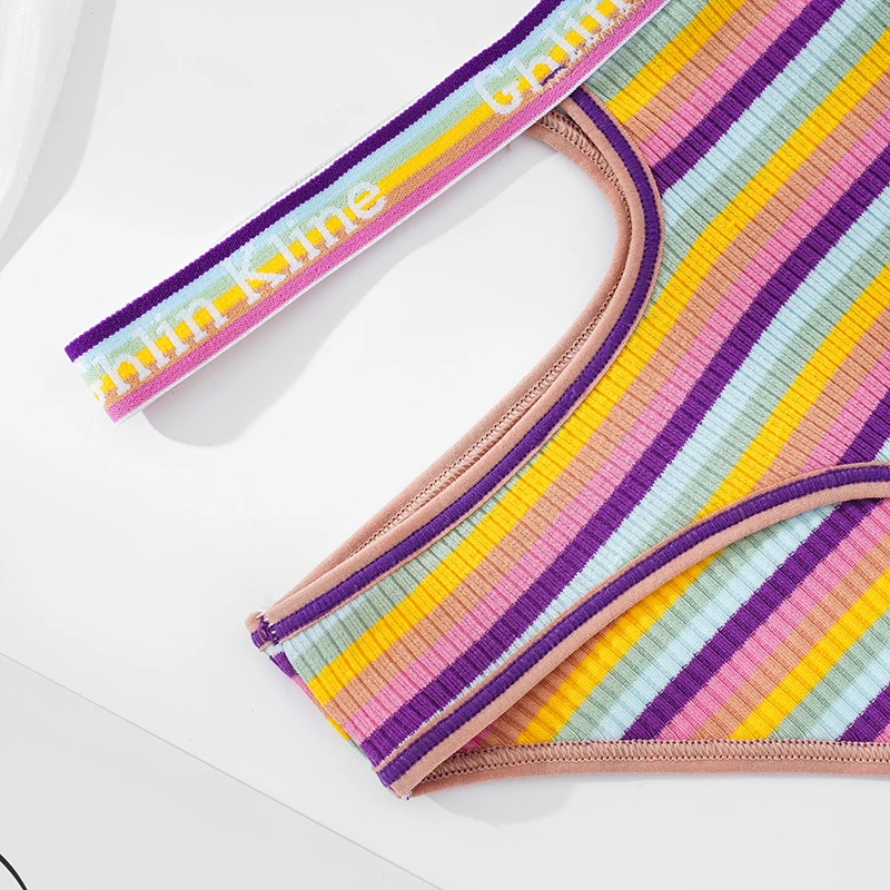 Хлопковое нижнее белье с перекрестным поясом дизайнерское пикантное стринги