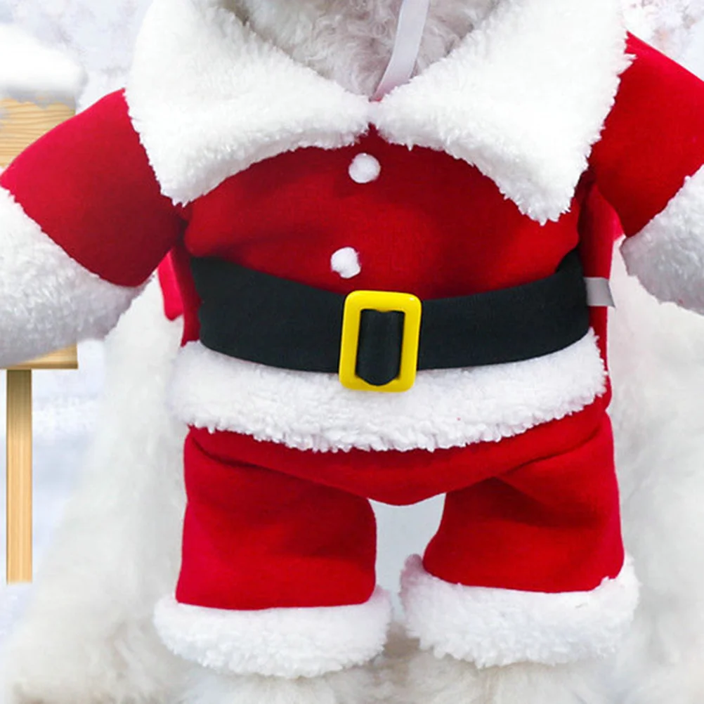 

Christmas Standing Coat Pet Costume Funny Cosplay Clothes for Puppy Dog (Size S)