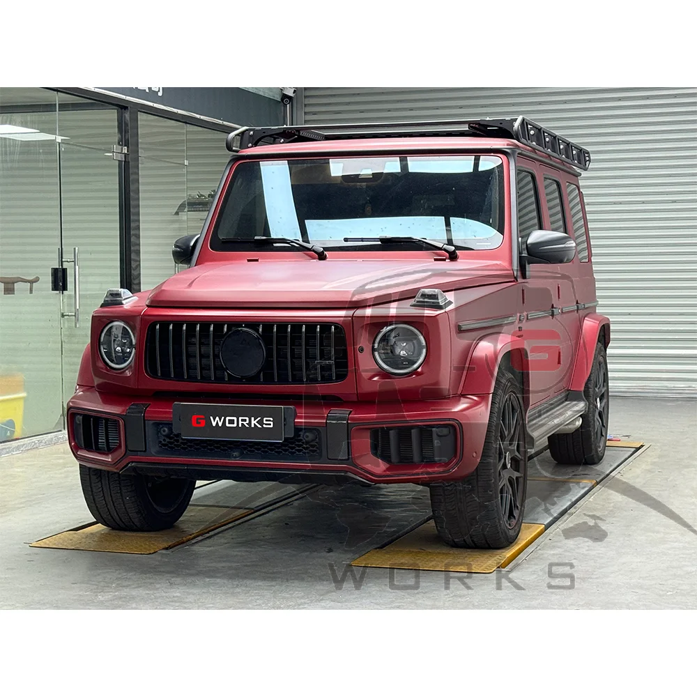 Фото W463A W464 G500 Обновление к G Class W465 G63 Комплект кузова Размер 1vs1 Решетка переднего бампера на крыле Задняя губа Автомобильные бамперы Автозапчасти №4