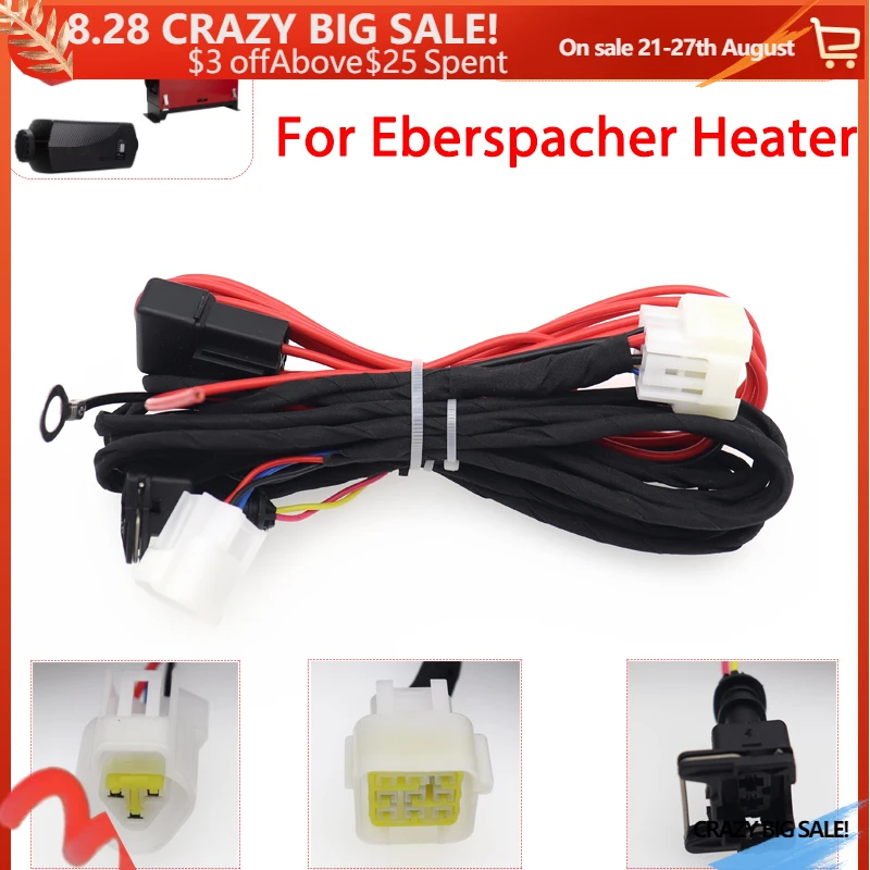 

For Eberspacher Heater Harness / Main Wire Harness for Air Parking Heater For Cars Truck Caravan Boat 7 Lines 9 Hole