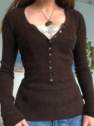 Henley top - купить недорого | AliExpress