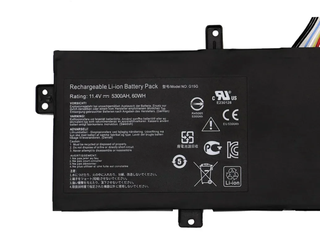 Аккумулятор G15G для ноутбука ThundeRobot 911 targa T6A T6C T5TB T6D GIGABYTE SabrePro 15-W8 смартфона