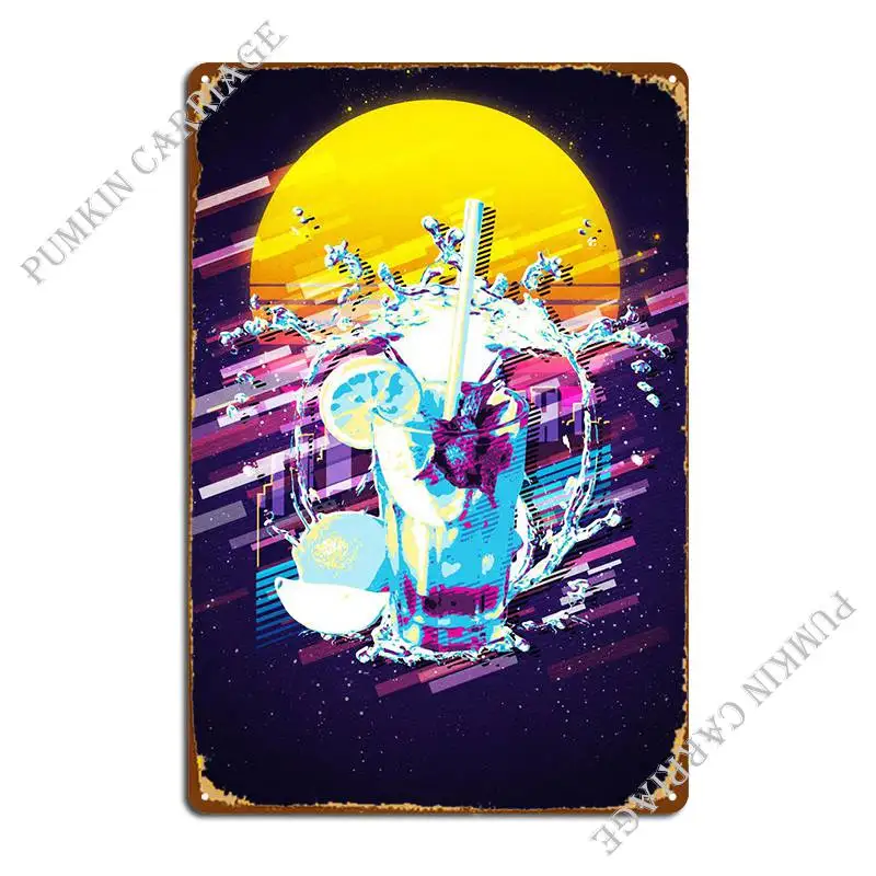 

Металлический знак для напитков, дизайн паба, создание кинотеатра, жестяной плакат