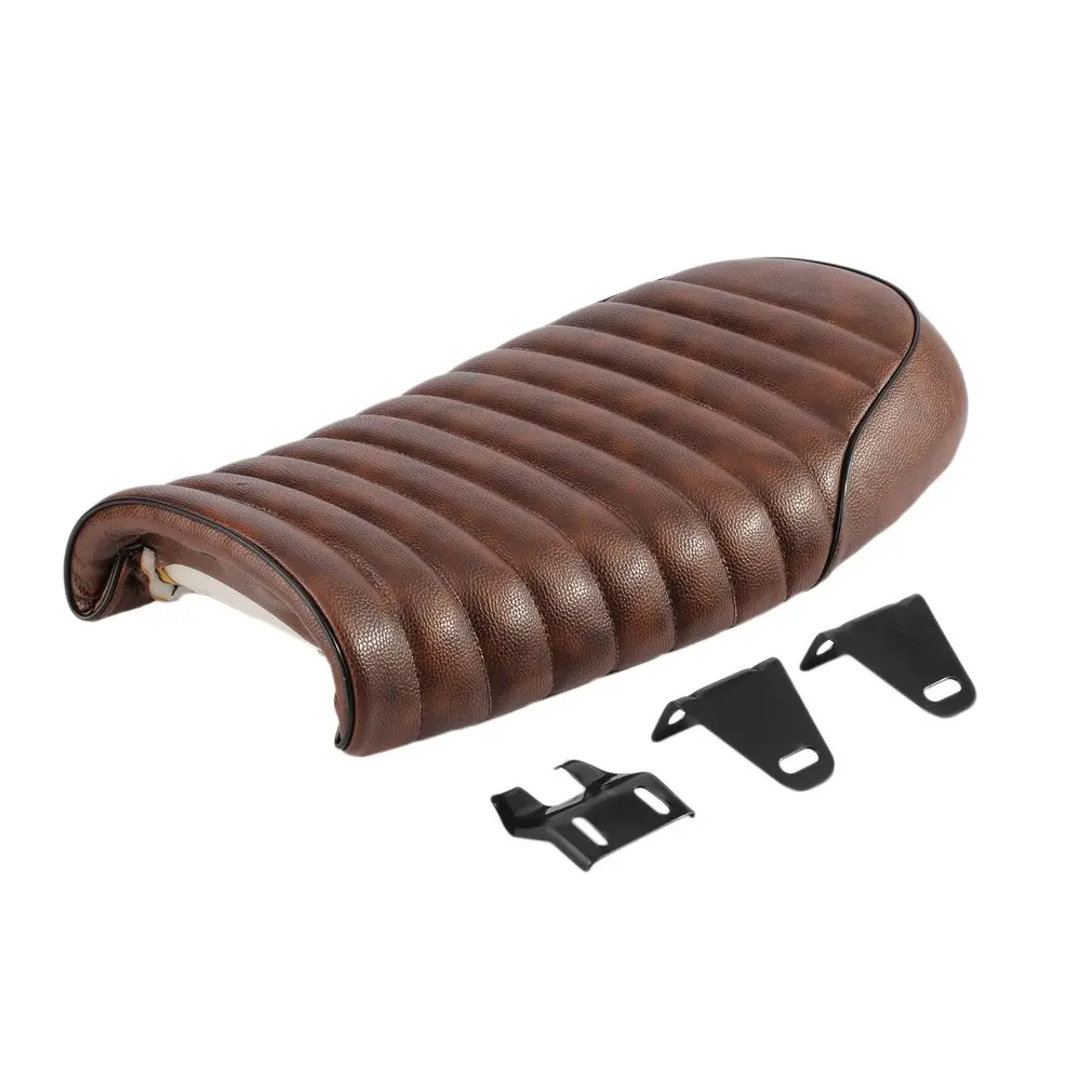

Motocycle Seat Covers Cafe Racer Seat Waterproof Leather Padded With Sponge For Honda CG Series Hot Sale Black/Coffee Dropship