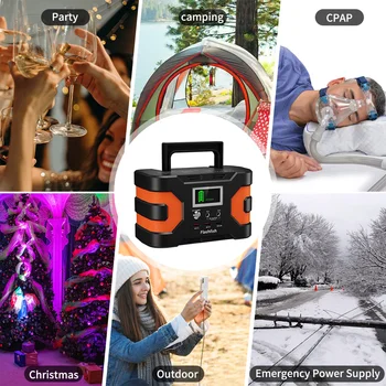 Flashfish EA150W Portable Generator 45000mAh/166Wh Power Station Emergency Power Supply Pure Sine Wave with DC / AC Inverter 2