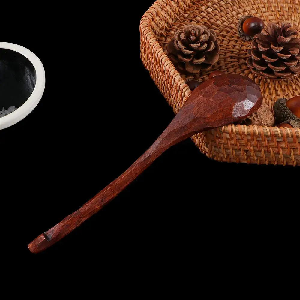 

Wooden Korean Style Natural Wood Non-Stick Cooking Supplies Kitchen Utensil Scoop Soup Spoon Teaspoon Spoons