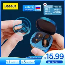 Baseus WM01 TWS Bluetooth Earphones Stereo Wireless 5.0 Bluetooth Headphones Touch Control Noise Cancelling Gaming Headset