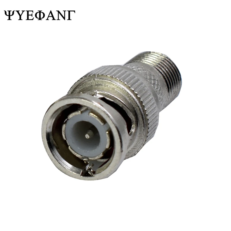 

2PCS BNC Male to RCA AV Female F Coaxial Cable AV Connector Adapter for CCTV Security Camera Lotus Video Conversion Head