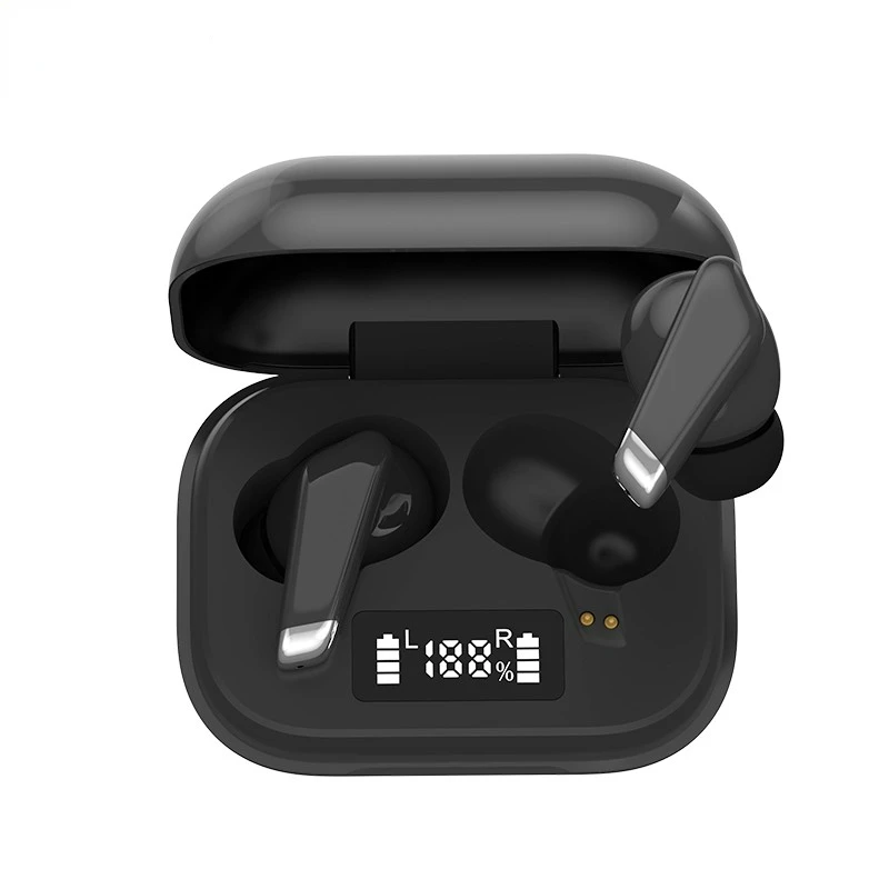 Genai True Wireless Earphones Bluetooth Earbuds TWS Tap Control Stereo In Ear Headphones with Digital Intelligence LED Display