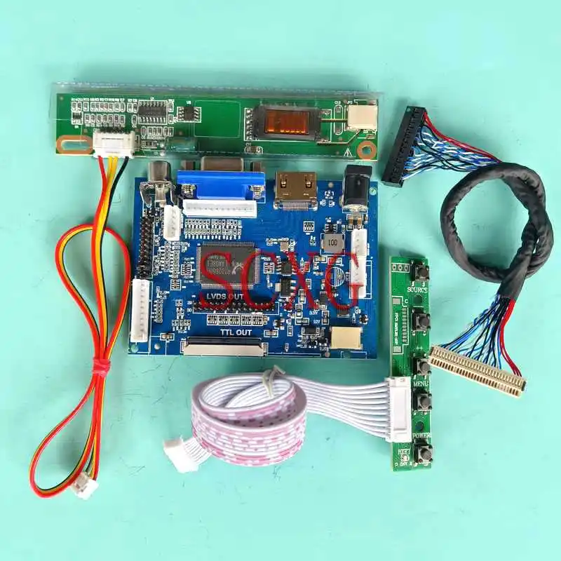 

LED LCD Display Matrix Controller Board Fit LTN154AT01 LTN154AT07 15.4" HDMI-Compatible AV VGA 1280*800 1CCFL DIY Kit 30Pin LVDS