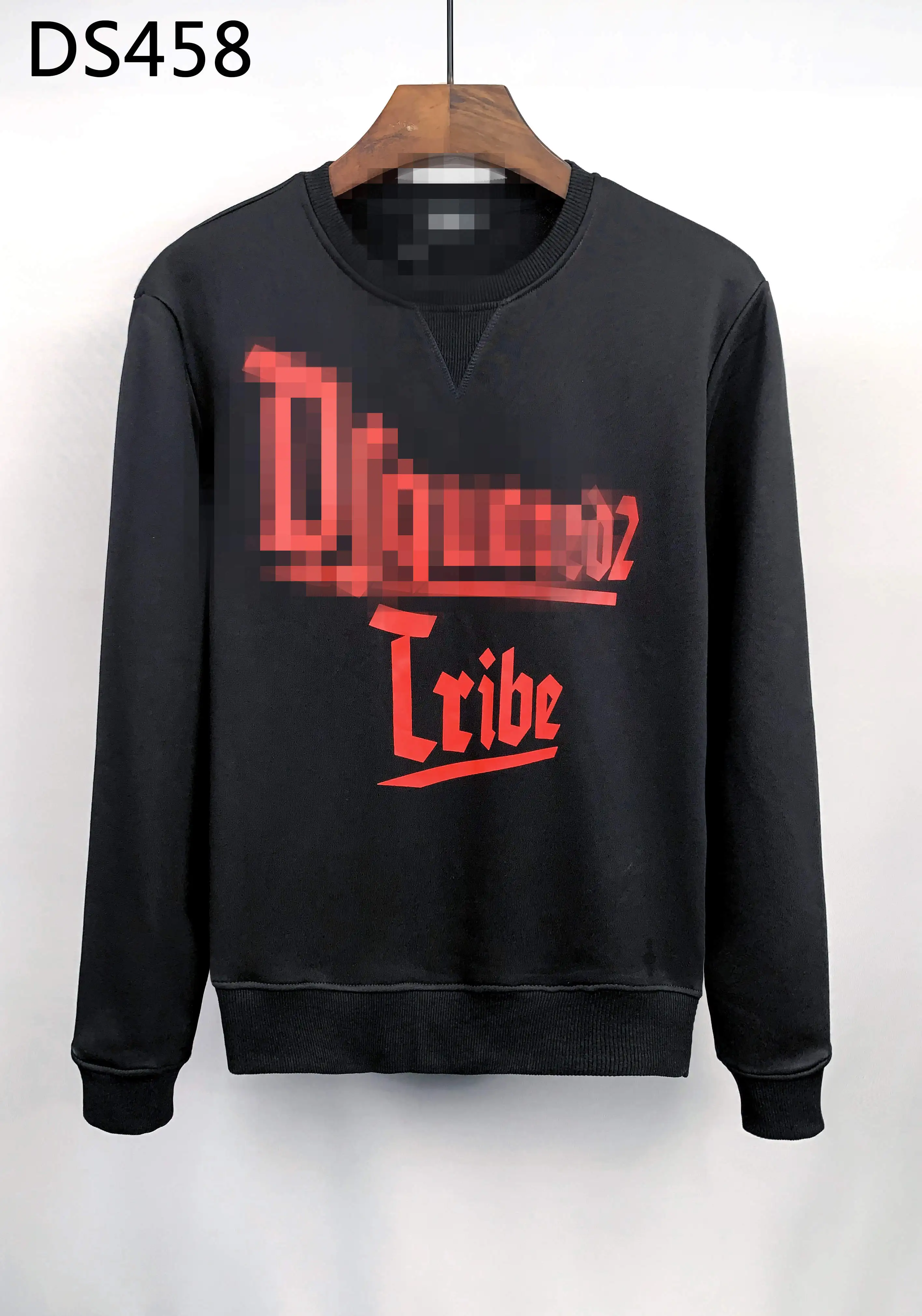 

D2 Sweater Pullover Men's D2 Mirror Print Trend Hooded Fashion Spring and Autumn Long Sleeve Top College Style New